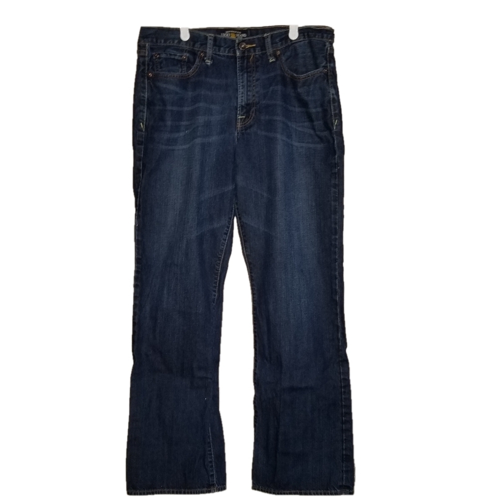 Lucky Brand Vintage 367 Bootcut Straight Leg Cotton Jeans Label Reads Size 36x34